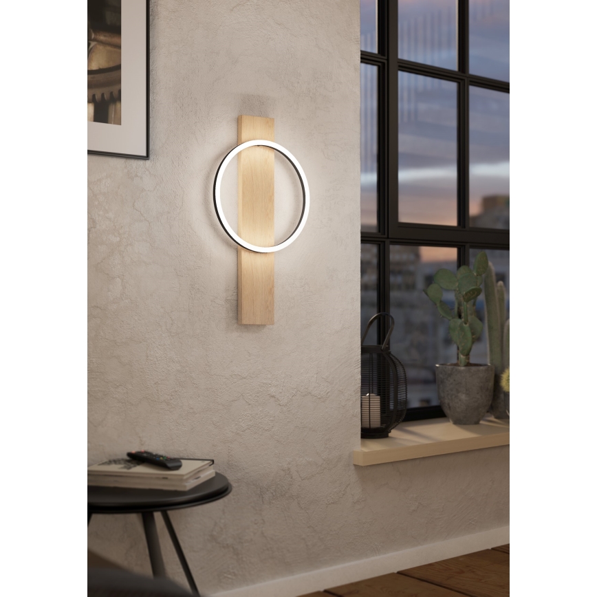 Eglo - LED Seinavalgusti LED/12W/230V 3000K beež/must
