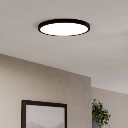 Eglo - LED RGBW hämardatav vannitoa laelamp LED/17,5W/230V 2700-6500K läbimõõt 38,9 cm IP44 must