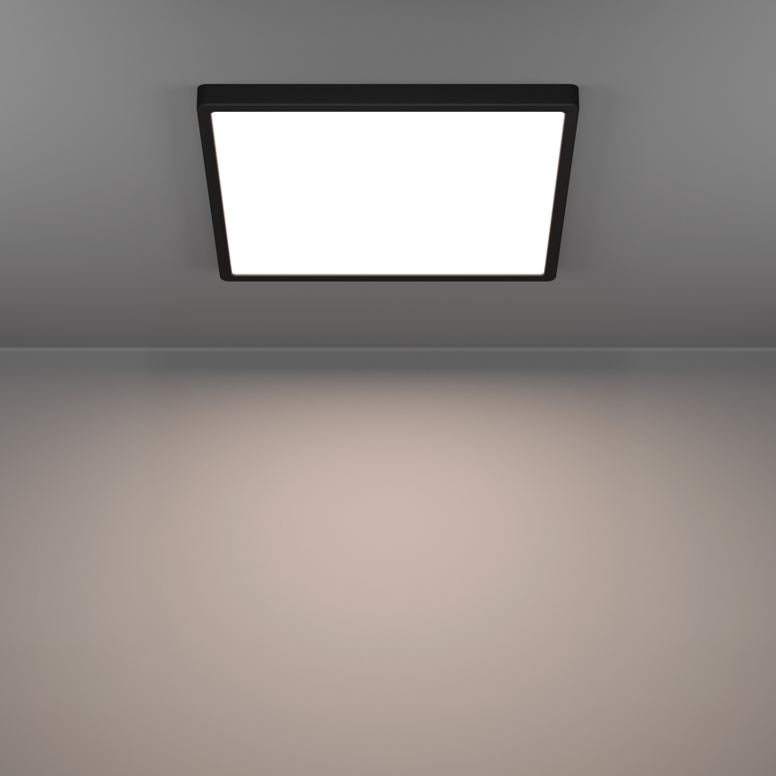 Eglo - LED RGBW hämardatav vannitoa laelamp LED/17,8W/230V 2700-6500K 39x39 cm IP44 must