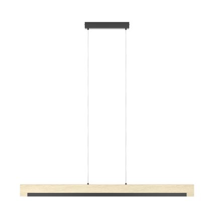 Eglo - LED Hämardatav lühter LED/25,5W/230V 3000K must/beež