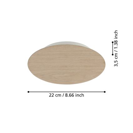 Eglo - LED Seinavalgusti LED/9,2W/230V 3000K beež
