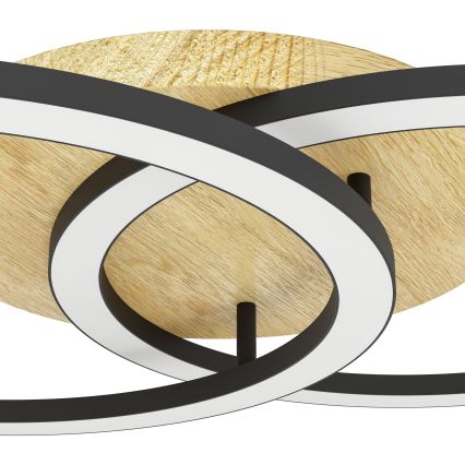Eglo - LED Hämardatav laevalgusti 2xLED/16W/230V 2700-6500K beež/must ZigBee
