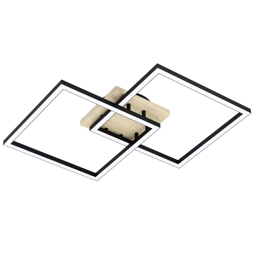 Eglo - LED Hämardatav pinnale kinnitatav lühter 4xLED/32W/230V 2700-6500K pruun/must