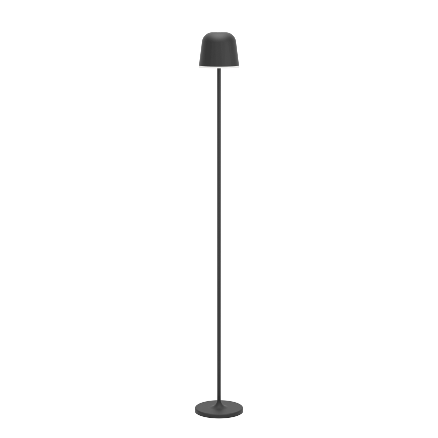 Eglo - LED Hämardatav väli laetav põrandalamp LED/4,3W/5V 2400/3000/4000K IP54 must