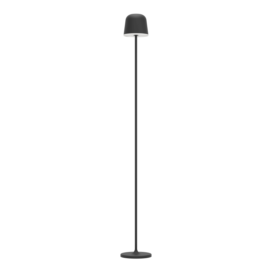 Eglo - LED Hämardatav väli laetav põrandalamp LED/4,3W/5V 2400/3000/4000K IP54 must