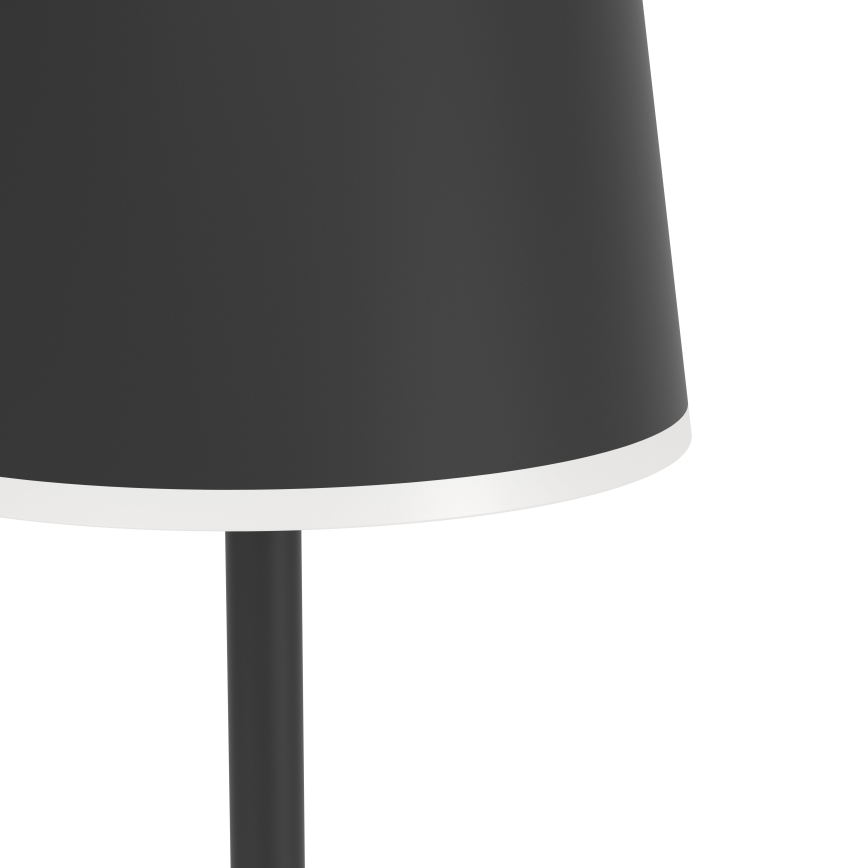 Eglo - LED Hämardatav väli laetav põrandalamp LED/4,3W/5V 2400/3000/4000K IP54 must