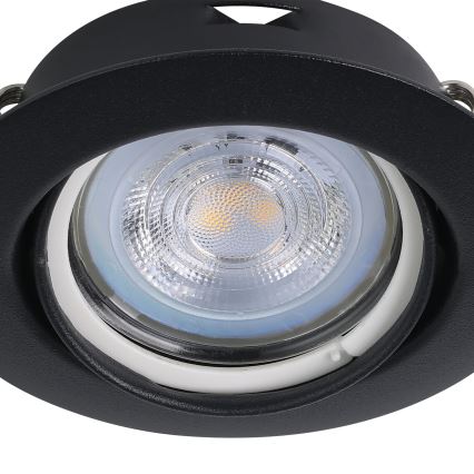 Eglo - KOMPLEKT 3x LED Süvistatav valgusti 1xGU10/4W/230V must