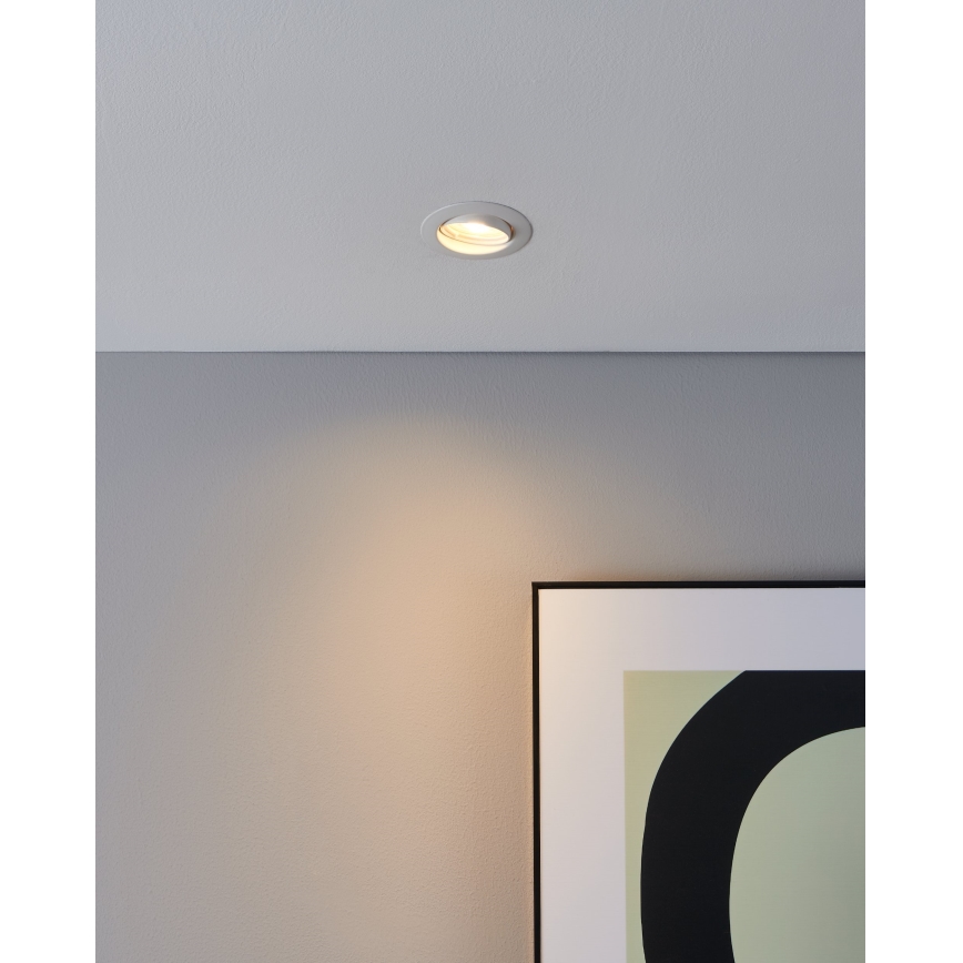 Eglo - KOMPLEKT 3x LED Süvistatav valgusti 1xGU10/4W/230V valge