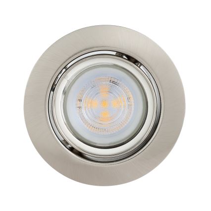 Eglo - KOMPLEKT 3x LED Süvistatav valgusti 1xGU10/4W/230V matt kroom