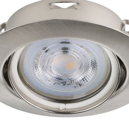 Eglo - KOMPLEKT 3x LED Süvistatav valgusti 1xGU10/4W/230V matt kroom
