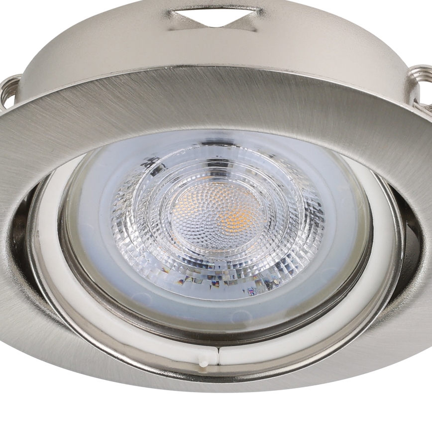 Eglo - KOMPLEKT 3x LED Süvistatav valgusti 1xGU10/4W/230V matt kroom