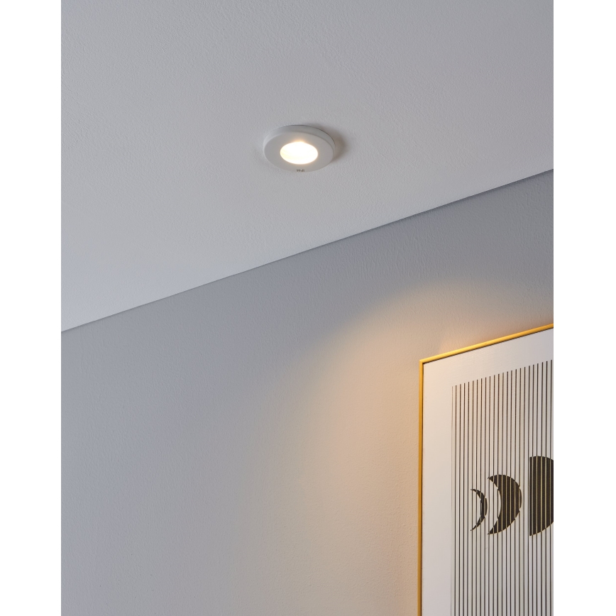 Eglo - KOMPLEKT 3xLED Süvistatav valgusti vannituppa 1xGU10/4W/230V IP44 valge