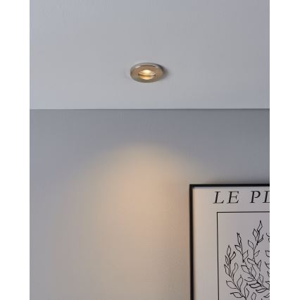 Eglo - KOMPLEKT 3xLED Süvistatav valgusti vannituppa 1xGU10/4W/230V IP44 matt kroom