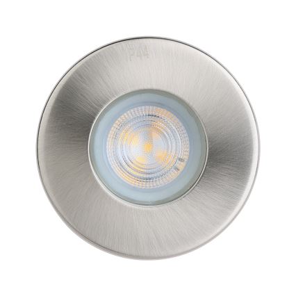 Eglo - KOMPLEKT 3xLED Süvistatav valgusti vannituppa 1xGU10/4W/230V IP44 matt kroom