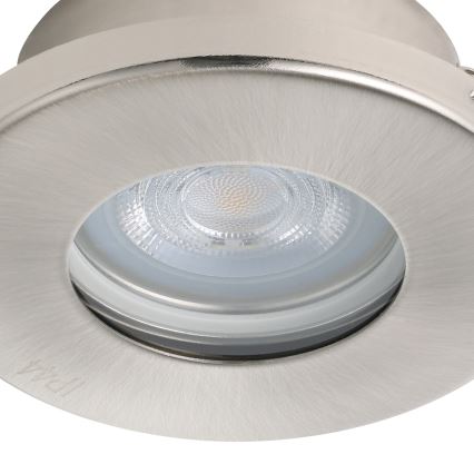 Eglo - KOMPLEKT 3xLED Süvistatav valgusti vannituppa 1xGU10/4W/230V IP44 matt kroom