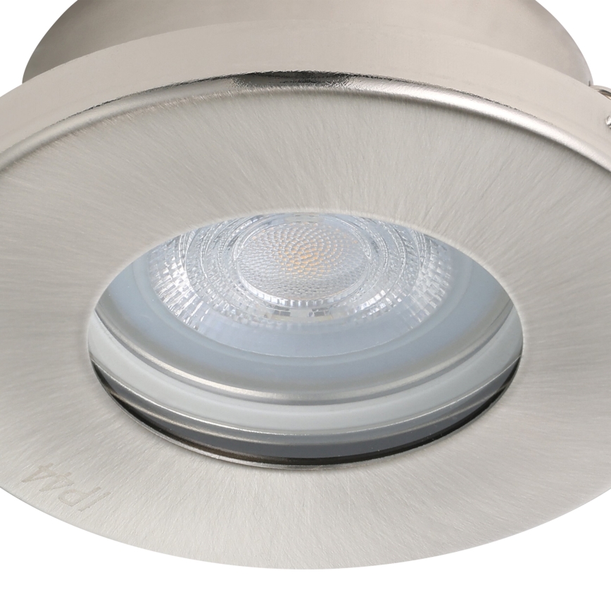 Eglo - KOMPLEKT 3xLED Süvistatav valgusti vannituppa 1xGU10/4W/230V IP44 matt kroom