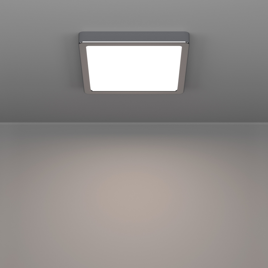 Eglo - LED vannitoa laevalgusti LED/10,5W/230V 2700/4000/6500K 22x22 cm IP44 läikiv kroom