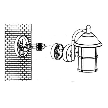 Eglo - välis-Seinavalgusti 1xE27/60W/230V