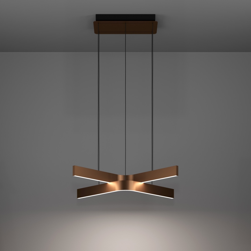 Eglo - LED RGBW hämardatav lühter kaablil 2xLED/18W/230V vask/must