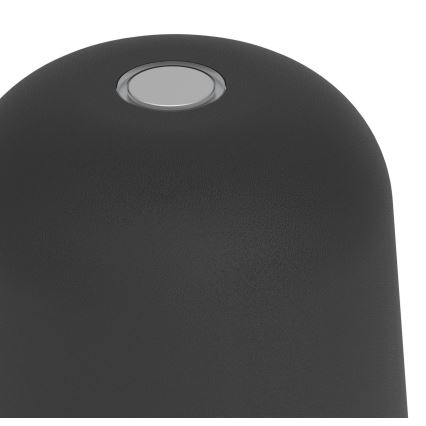 Eglo - LED hämardatav väliskasutuseks puutetundlik laetav lauavalgusti LED/1,8W/5V 2500/3000/4000K 2500 mAh IP54 must