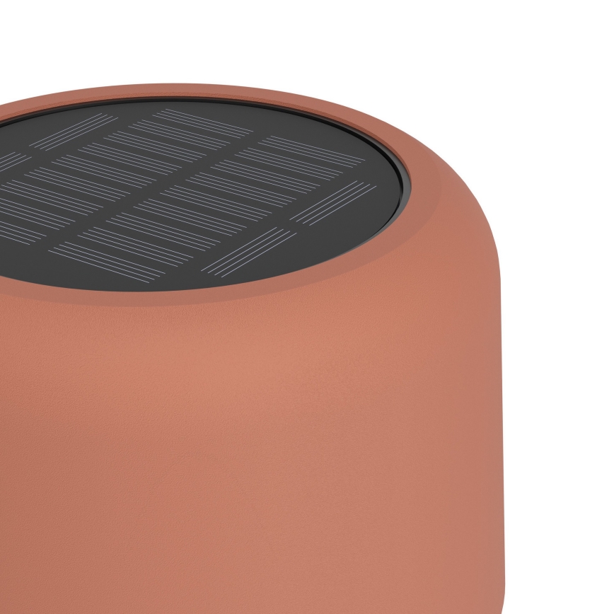 Eglo - LED päikeseenergiaga laetav puutetundlik põrandalamp LED/2,8W/3,7V 1800 mAh IP44 oranž