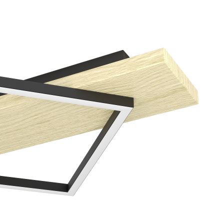 Eglo - LED laelamp 2xLED/13W/230V + LED/16W must/beež