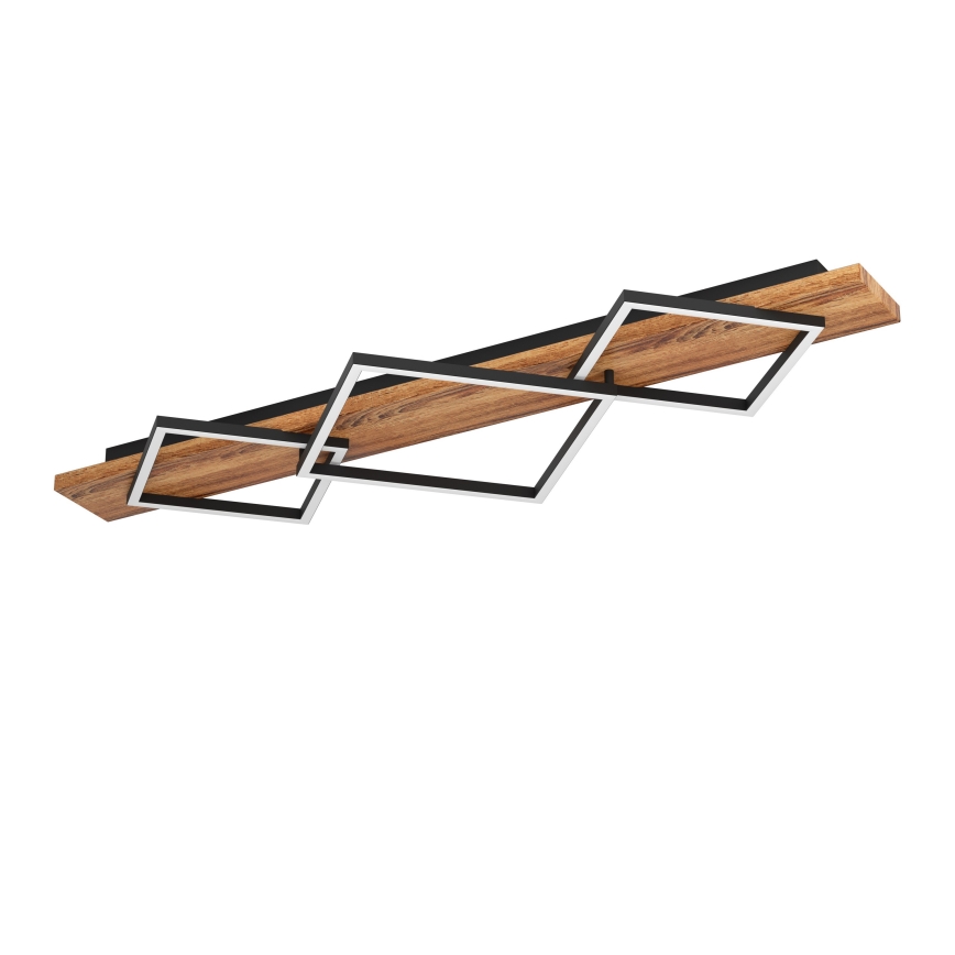 Eglo - LED laevalgusti 2xLED/13W/230V + LED/16W must/pruun