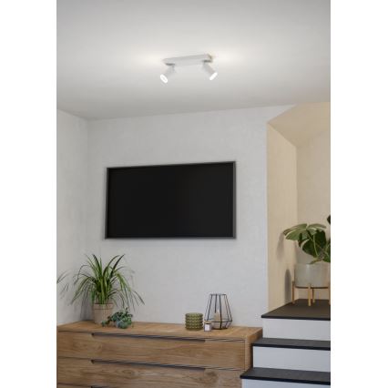 Eglo - LED RGBW hämardatav suunavalgusti 2xLED/3,7W/230V 2700-6500K valge