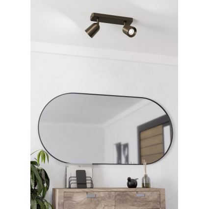 Eglo - spottvalgusti 2xGU10/10W/230V pronks