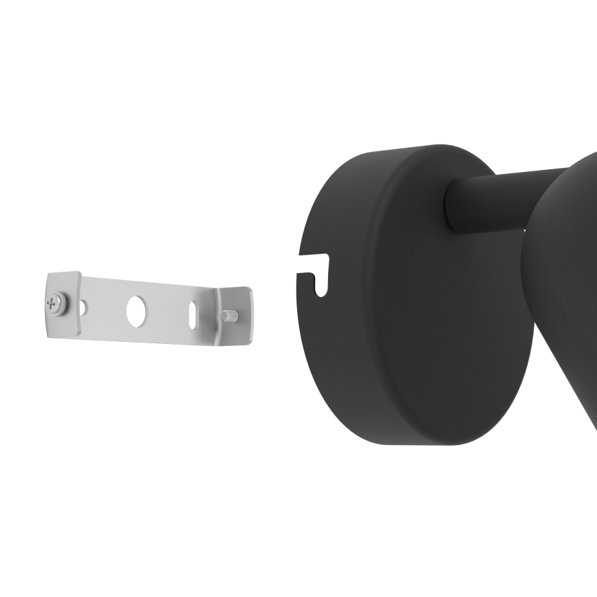 Eglo - seinale paigaldatav punktvalgusti 1xGU10/5W/230V must