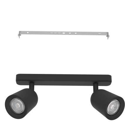 Eglo - suunav valgusti 2xGU10/10W/230V must