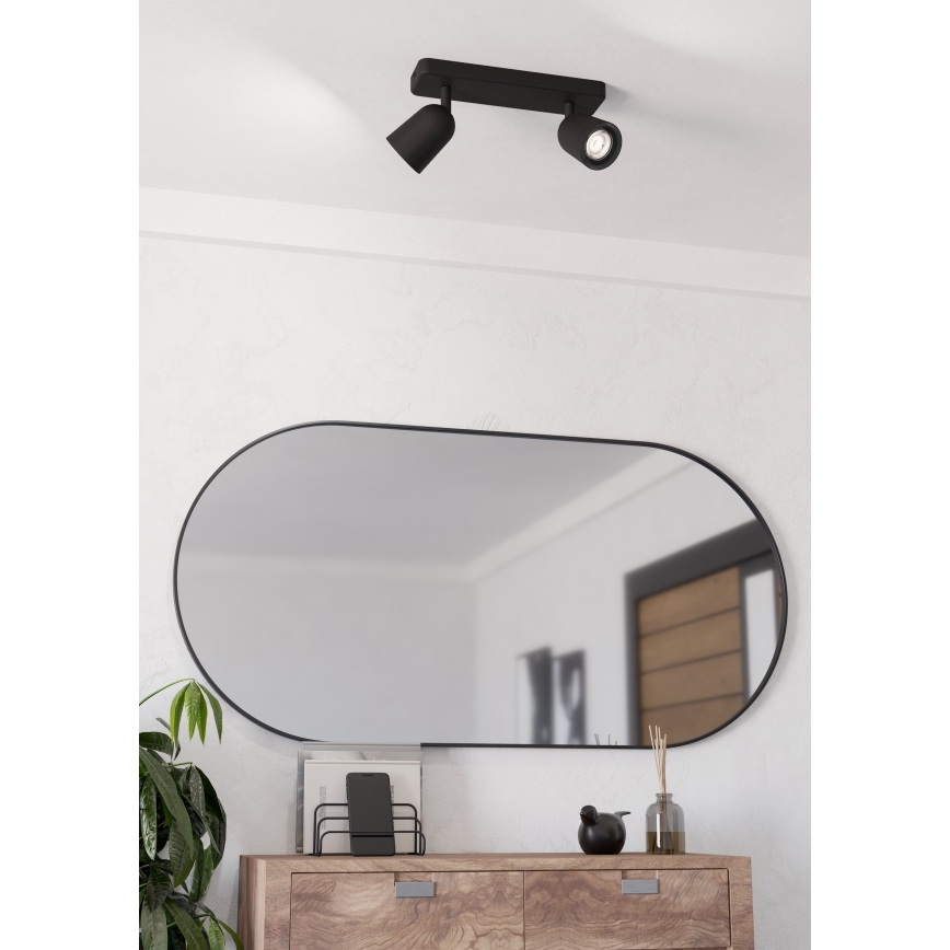 Eglo - suunav valgusti 2xGU10/10W/230V must