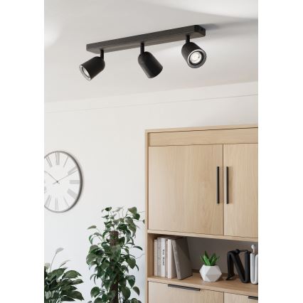 Eglo - Suunatav laevalgusti 3xGU10/10W/230V must