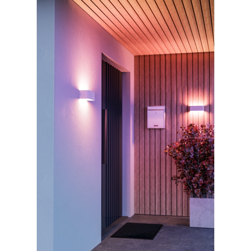 Eglo - LED RGBW hämardatav välisseinavalgusti LED/10W/230V 2700-6500K IP55 valge