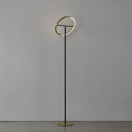 Eglo - hämardatav LED-põrandalamp 2xLED/8,8W/230V kuldne/must