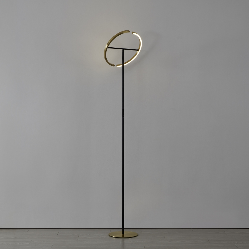 Eglo - hämardatav LED-põrandalamp 2xLED/8,8W/230V kuldne/must