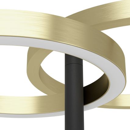 Eglo - hämardatav LED-põrandalamp LED/16W/230V + LED/12W kuldne/must