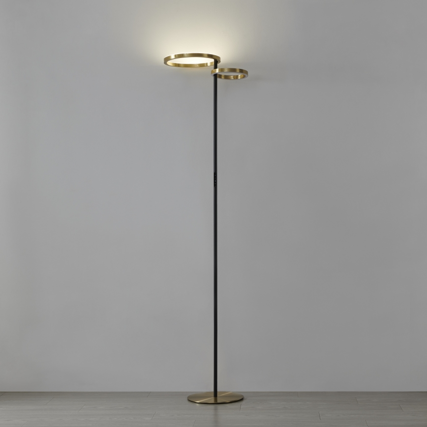 Eglo - hämardatav LED-põrandalamp LED/16W/230V + LED/12W kuldne/must