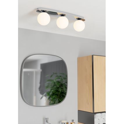 Eglo - LED vannitoa laelamp 3xG9/4,2W/230V IP44 läikiv kroom