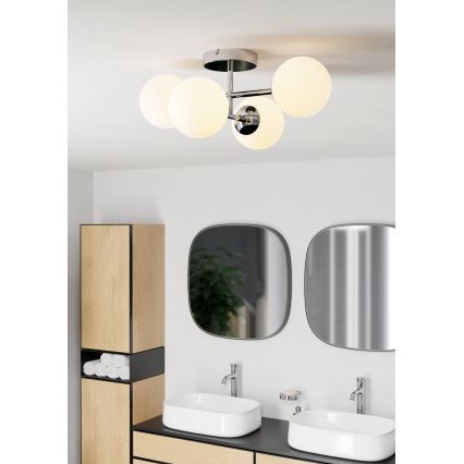 Eglo - LED vannitoa pinnapealne laelamp 4xG9/4,2W/230V IP44 läikiv kroom