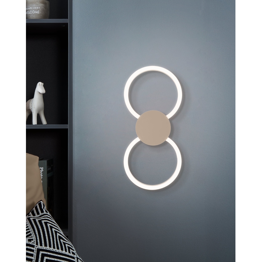 Eglo - LED seinavalgusti LED/20W/230V + LED/0,91W beež