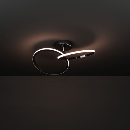 Eglo - LED laelamp LED/12W/230V 2700/4000/6500K läikiv kroom