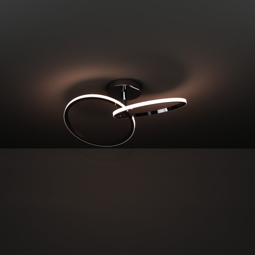 Eglo - LED laelamp LED/12W/230V 2700/4000/6500K läikiv kroom