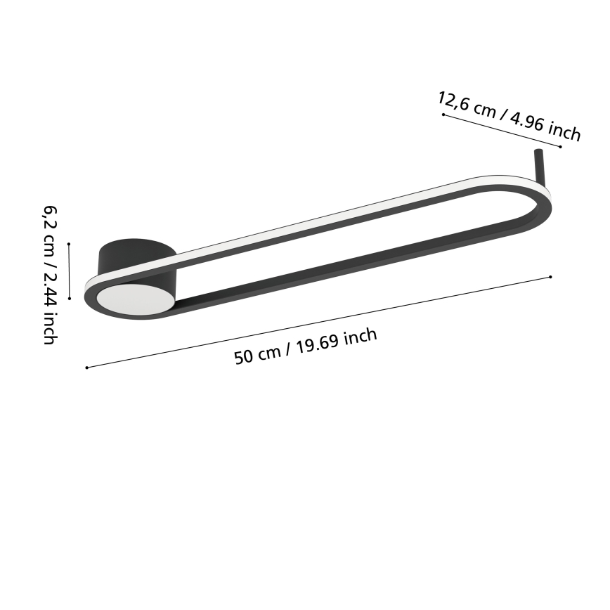 Eglo - LED laelamp LED/24W/230V 2700/4000/6500K must