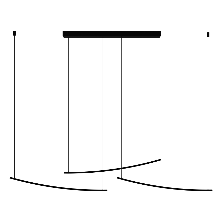 Eglo - hämardatav LED-rippvalgusti riputuskaabliga LED/22W/230V 2700/4000/6500K must