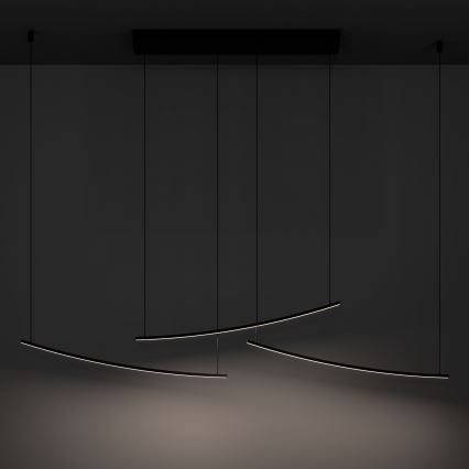 Eglo - hämardatav LED-ripatslühter kaabliga LED/22W/230V 2700/4000/6500K must