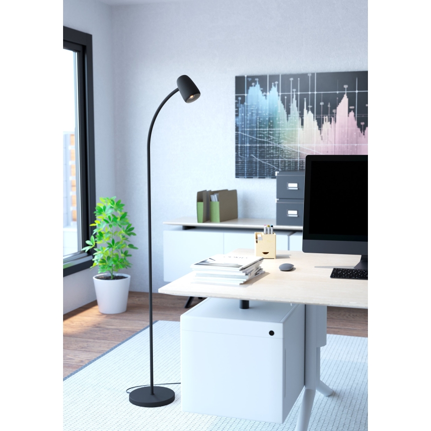 Eglo - Põrandalamp 1xE14/18W/230V must