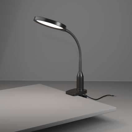 Eglo - Hämardatav painduv kinnitusklambriga LED-lamp LED/5,5W/230V 2700/4000/6500K must