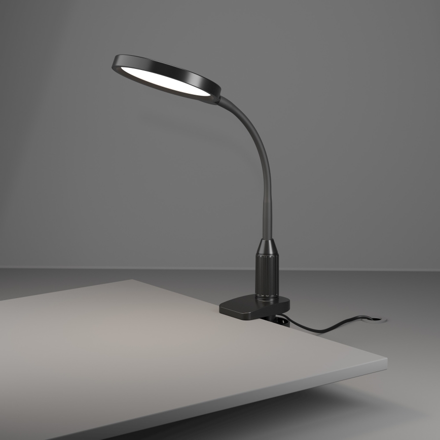 Eglo - hämardatav painduv lamp klambriga LED/5,5W/230V 2700/4000/6500K must