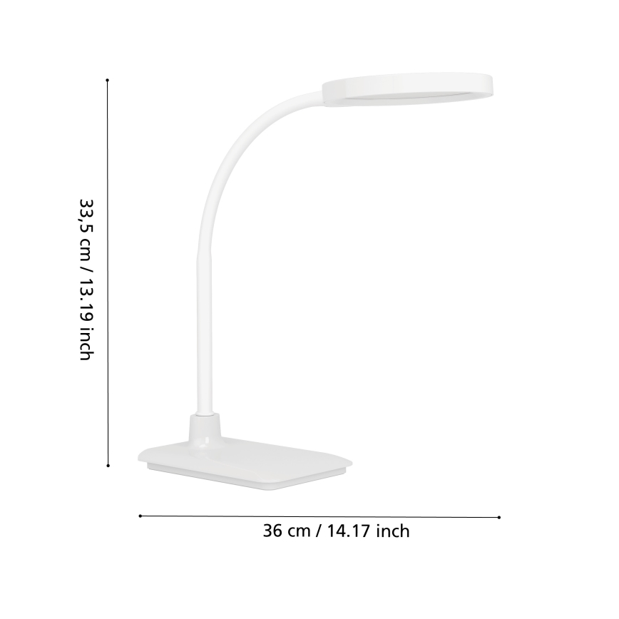 Eglo - LED Hämardatav painduv laualamp LED/5,5W/230V 2700/4000/6500K valge